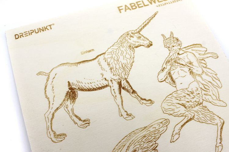 Produktbild: Laubs&auml;gevorlage Fabelwesen