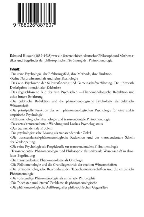 Produktbild: Ph&auml;nomenologische Psychologie