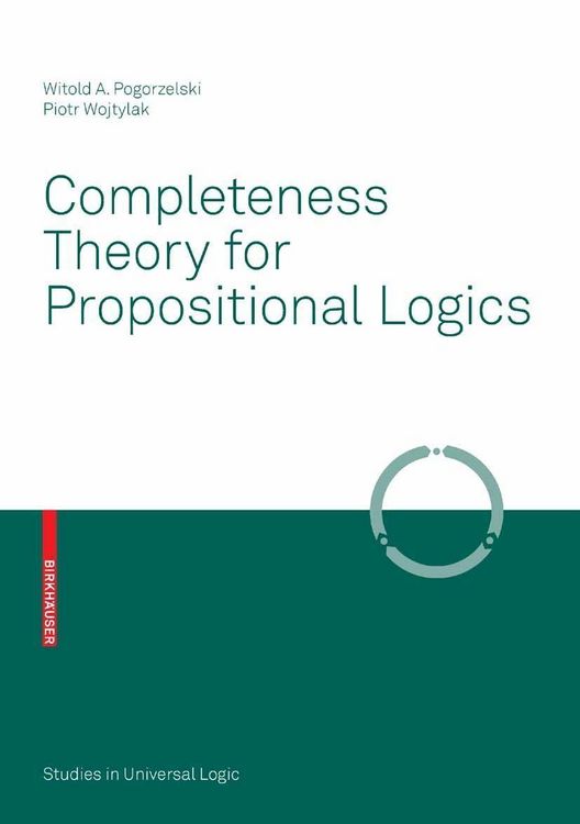Produktbild: Completeness Theory for Propositional Logics