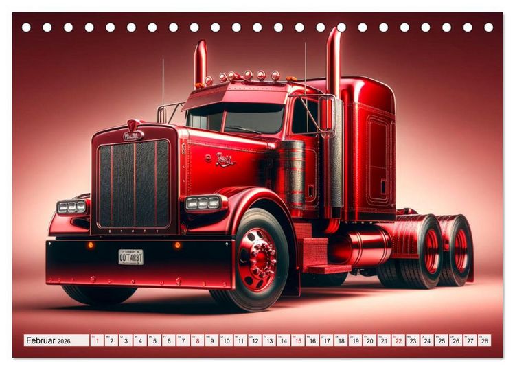 Produktbild: Faszination Truck: KI-Designs von Lack und Leistung (Tischkalender 2026 DIN A5 quer), CALVENDO Monatskalender