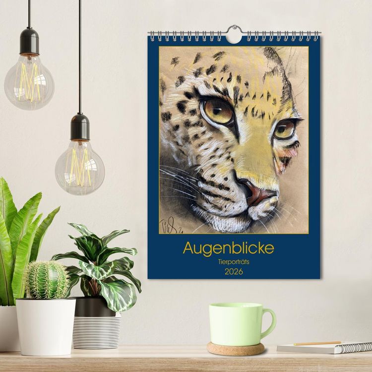 Produktbild: Augenblicke - Tierportr&auml;ts (Wandkalender 2026 DIN A4 hoch), CALVENDO Monatskalender