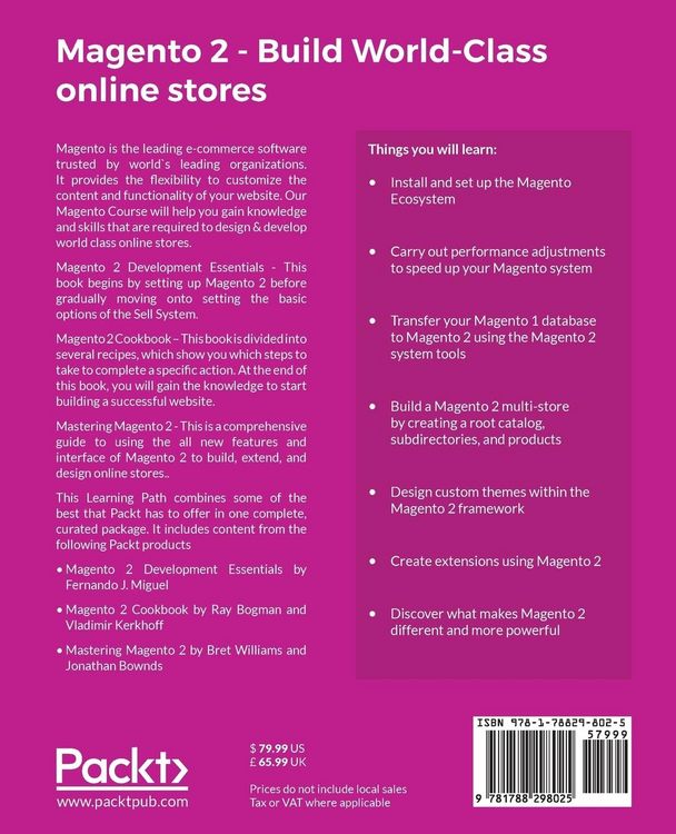 Produktbild: Magento 2 - Build World-Class online stores