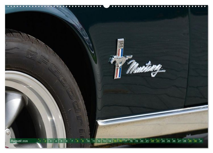 Produktbild: Ein Pony zum verlieben - Ford Mustang 1968 (hochwertiger Premium Wandkalender 2026 DIN A2 quer), Kunstdruck in Hochglanz