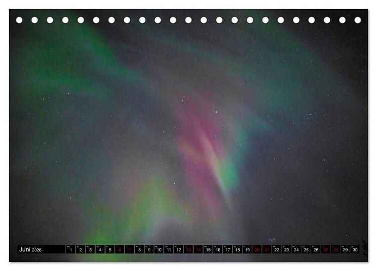 Produktbild: Aurora in Alaska (Tischkalender 2026 DIN A5 quer), CALVENDO Monatskalender