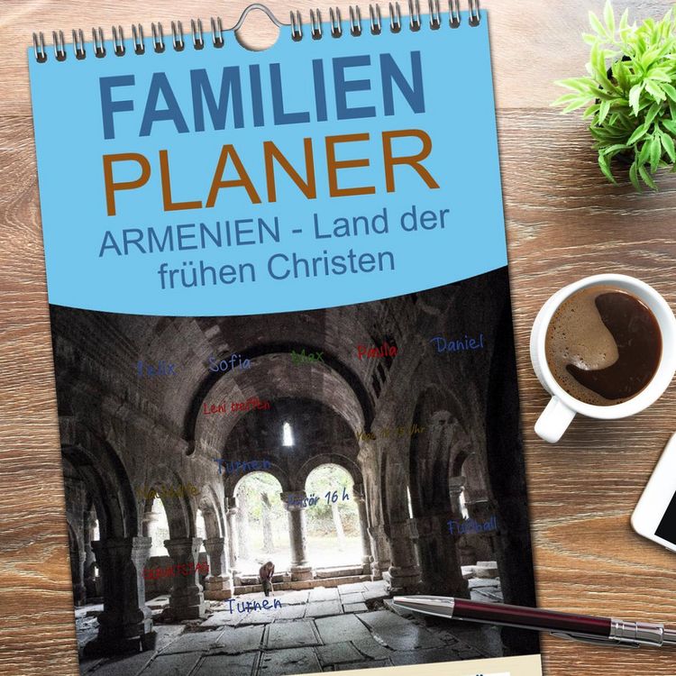 Produktbild: Familienplaner 2026 - ARMENIEN - Land der fr&uuml;hen Christen mit 5 Spalten (Wandkalender, 21 x 45 cm) CALVENDO