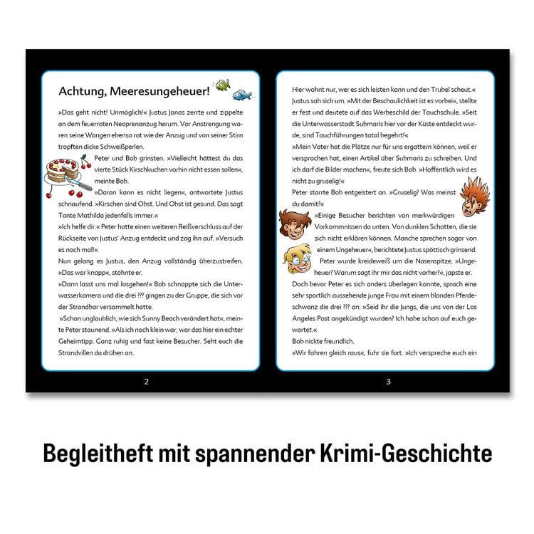 KOSMOS - Krimi-Puzzle - Die Drei ??? Kids: Achtung, Meeresungeheuer!