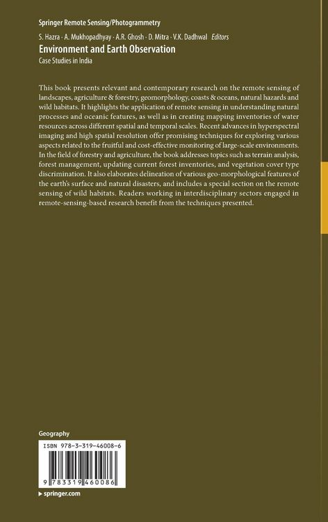 Produktbild: Environment and Earth Observation