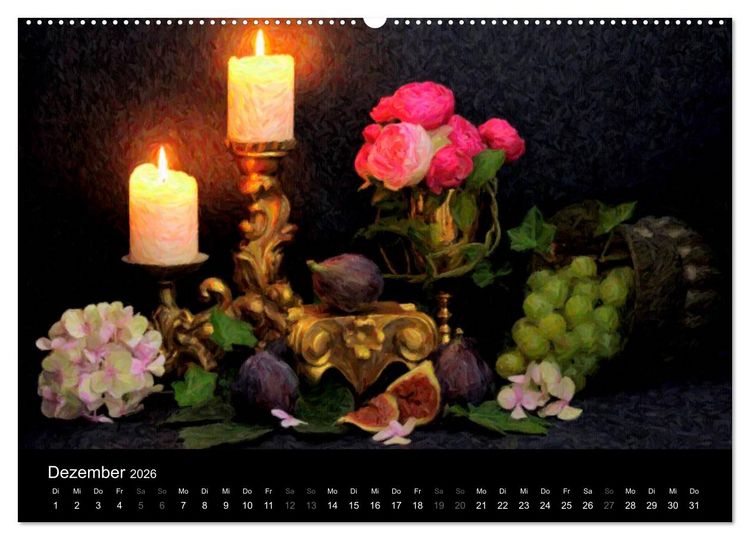 Produktbild: Neue alte Stillleben (hochwertiger Premium Wandkalender 2026 DIN A2 quer), Kunstdruck in Hochglanz