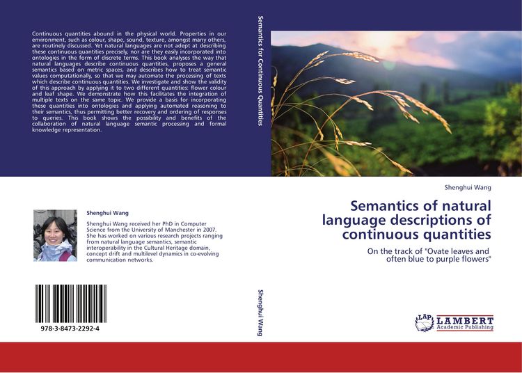 Produktbild: Semantics of natural language descriptions of continuous quantities