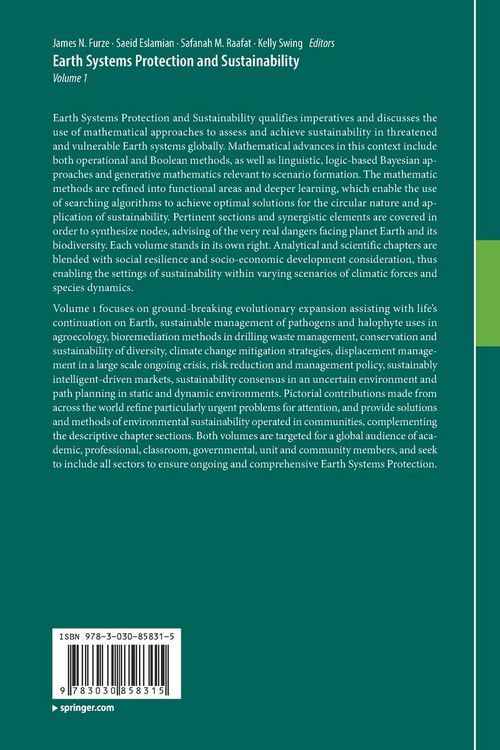 Produktbild: Earth Systems Protection and Sustainability