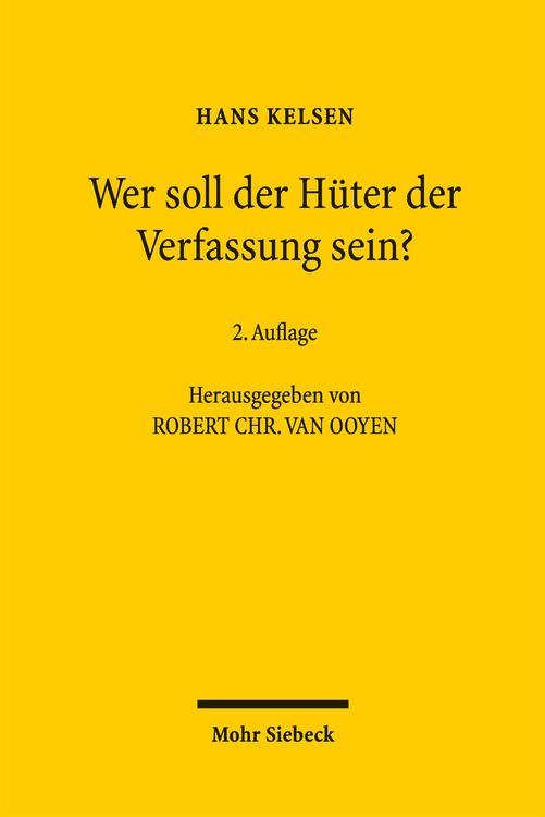 Produktbild: Wer soll der H&uuml;ter der Verfassung sein?
