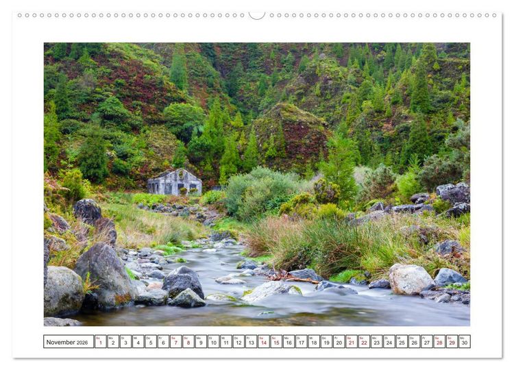 Produktbild: S&atilde;o Miguel - Natursch&ouml;nheit der Azoren (Wandkalender 2026 DIN A2 quer), CALVENDO Monatskalender