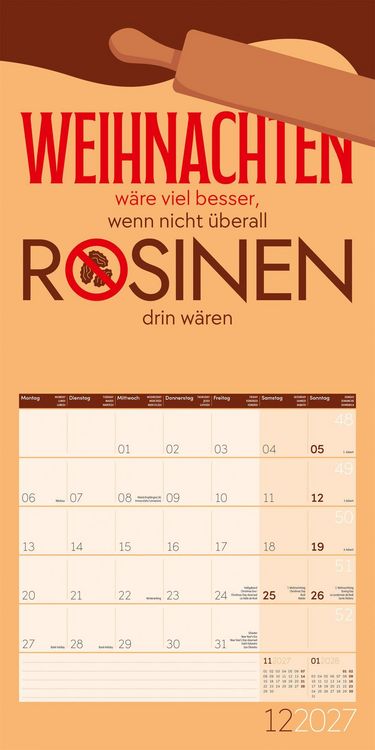 Produktbild: Einspruch Kalender 2027 - 30x30 - Art12