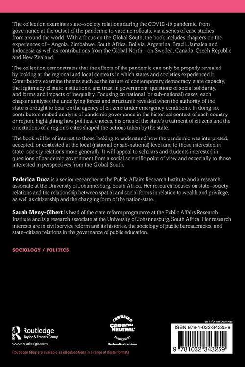 Produktbild: State-Society Relations around the World through the Lens of the COVID-19 Pandemic