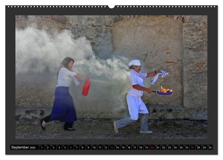Produktbild: GSCHEIT BLED - Humorfotografie (hochwertiger Premium Wandkalender 2026 DIN A2 quer), Kunstdruck in Hochglanz