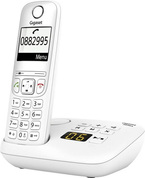 Produktbild: Gigaset A690A DECT/GAP Schnurloses Telefon analog Anrufbeantworter Wei&szlig;
