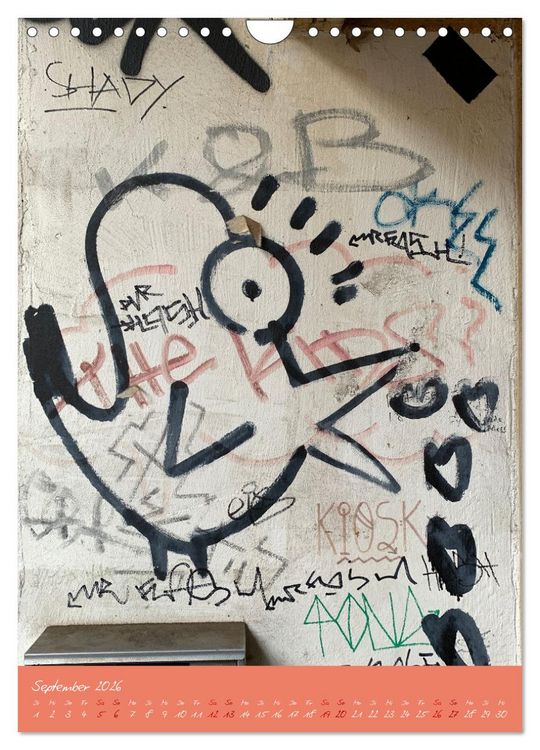 Produktbild: LOVE HAMBURG - STREET ART (Wandkalender 2026 DIN A4 hoch), CALVENDO Monatskalender