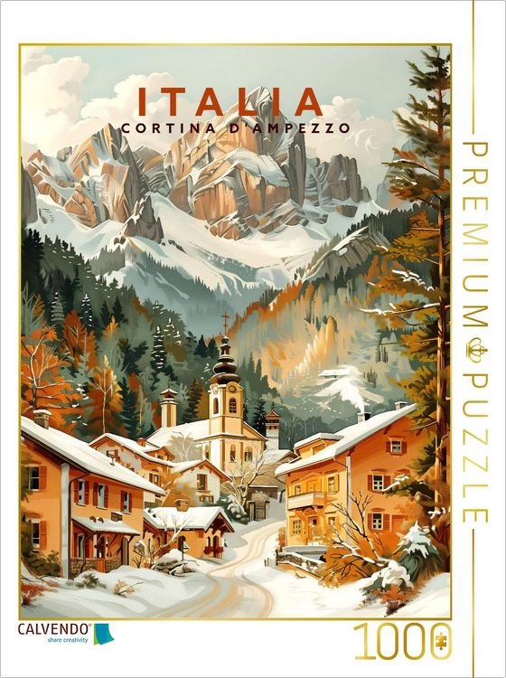 Produktbild: CALVENDO Puzzle Cortina d'Ampezzo | 1000 Teile Lege-Gr&ouml;&szlig;e 64x48cm Foto-Puzzle f&uuml;r gl&uuml;ckliche Stunden