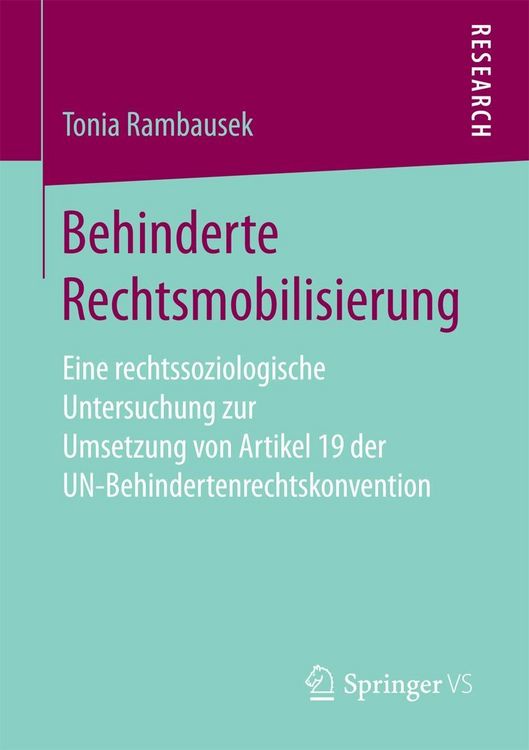 Produktbild: Behinderte Rechtsmobilisierung