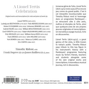 Produktbild: A Lionel Tertis Celebration