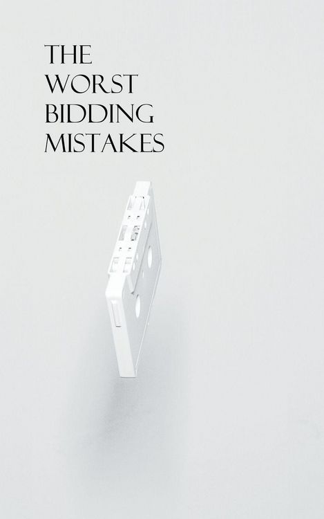 Produktbild: The Worst Bidding Mistakes