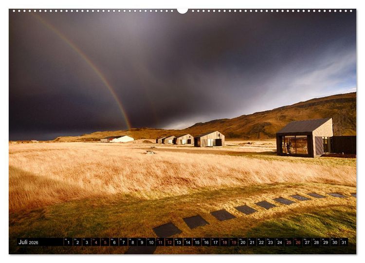 Produktbild: Island - Rundreise im Oktober (hochwertiger Premium Wandkalender 2026 DIN A2 quer), Kunstdruck in Hochglanz