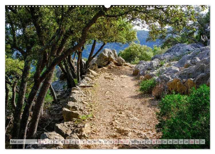 Produktbild: Wanderlust Mallorca - Pfade der Tramuntana (hochwertiger Premium Wandkalender 2027 DIN A2 quer), Kunstdruck in Hochglanz