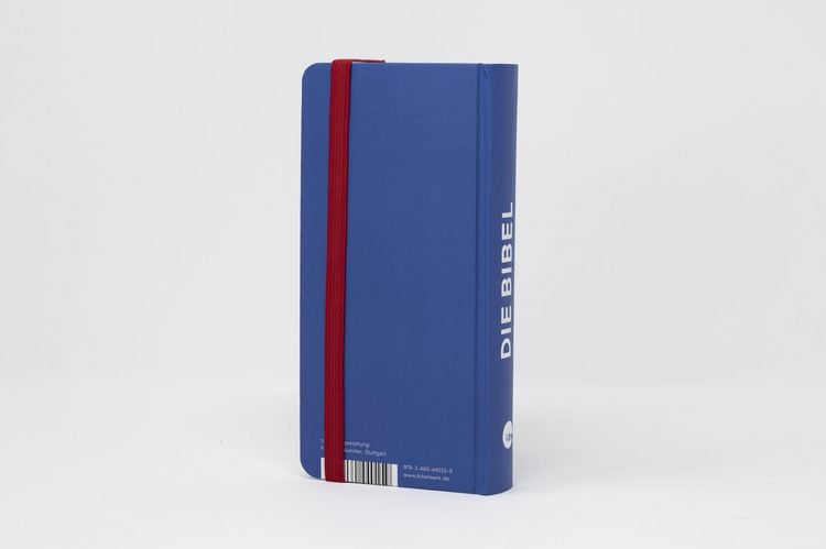 Produktbild: Die Bibel. Taschenausgabe stripe mit roter loser Gummilitze