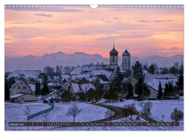 Produktbild: Alpen-Fernsichten von der S&uuml;dwestalb und Oberen Donau (Wandkalender 2027 DIN A3 quer), CALVENDO Monatskalender
