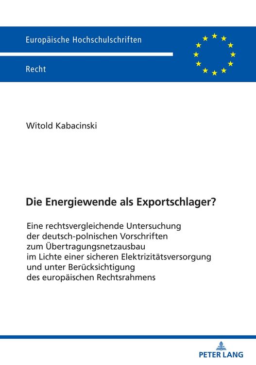 Produktbild: Die Energiewende als Exportschlager?