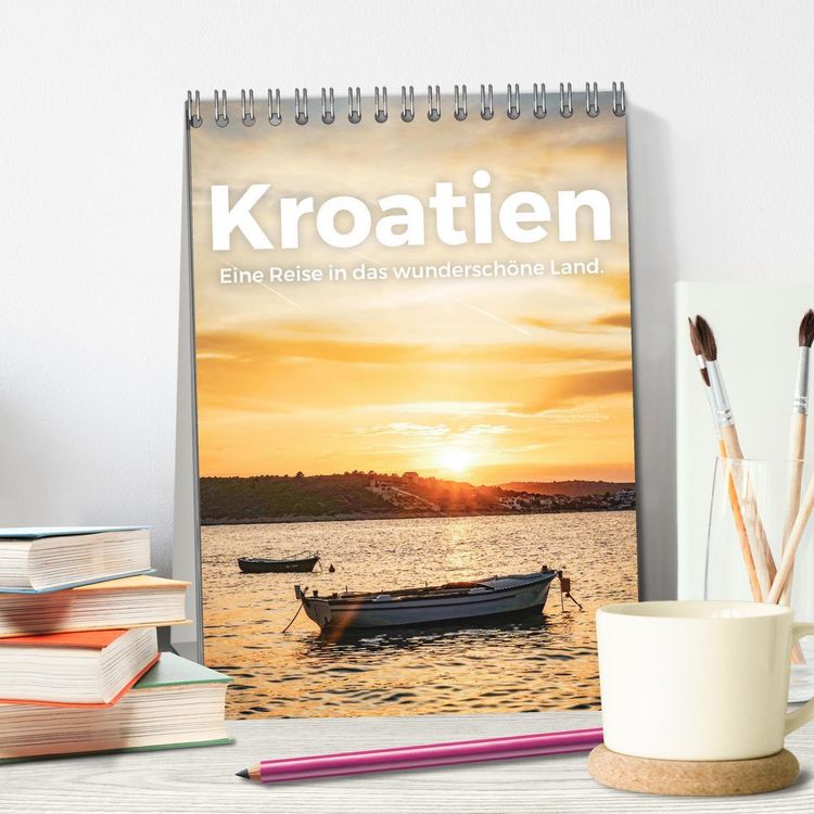 Produktbild: Kroatien - Eine Reise in das wundersch&ouml;ne Land. (Tischkalender 2026 DIN A5 hoch), CALVENDO Monatskalender