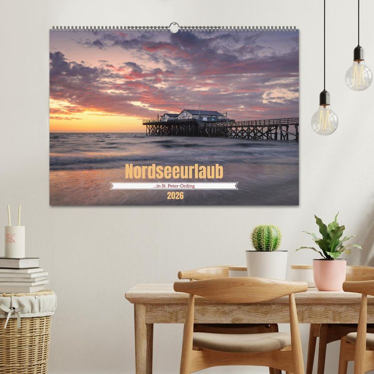 Produktbild: Nordseeurlaub in St. Peter-Ording (Wandkalender 2026 DIN A2 quer), CALVENDO Monatskalender