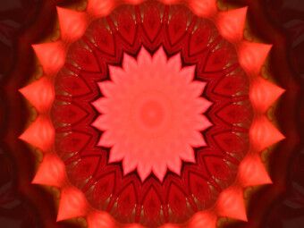 Produktbild: CALVENDO Puzzle Ein Motiv aus dem Kalender Energie - Mandalas in rot | 1000 Teile Lege-Gr&ouml;&szlig;e 64 &times; 48 cm Foto-Puzzle f&uuml;r gl&uuml;ckliche Stunden