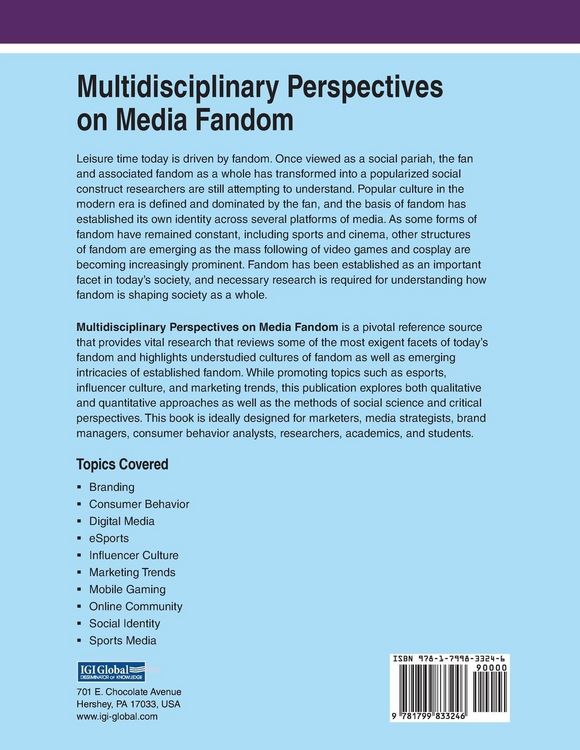 Produktbild: Multidisciplinary Perspectives on Media Fandom