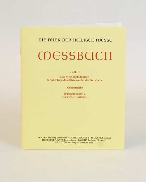 Produktbild: Die Feier der Heiligen Messe. Messbuch Teil II:
