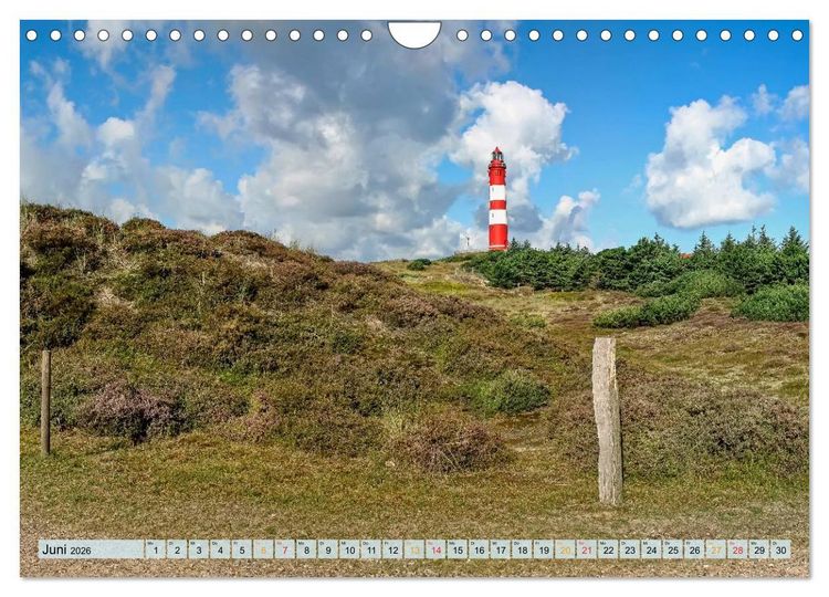Produktbild: Leuchtt&uuml;rme - maritime Wegweiser in Deutschland (Wandkalender 2026 DIN A4 quer), CALVENDO Monatskalender