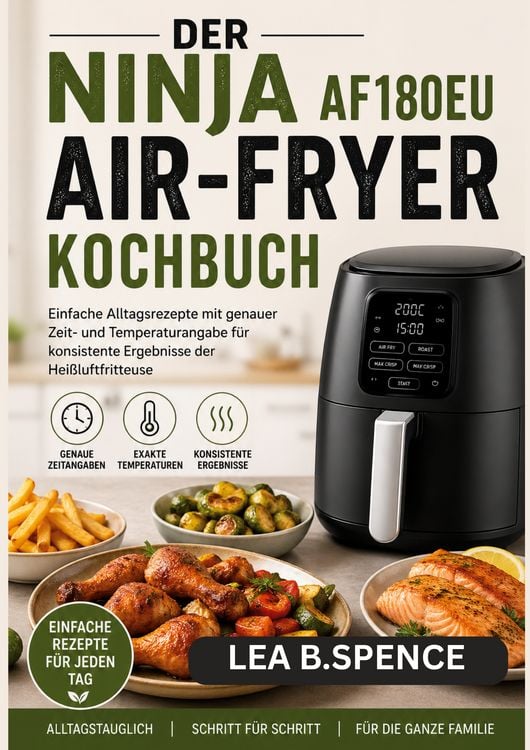 Produktbild: Der Ninja Af180eu Air-Fryer Kochbuch