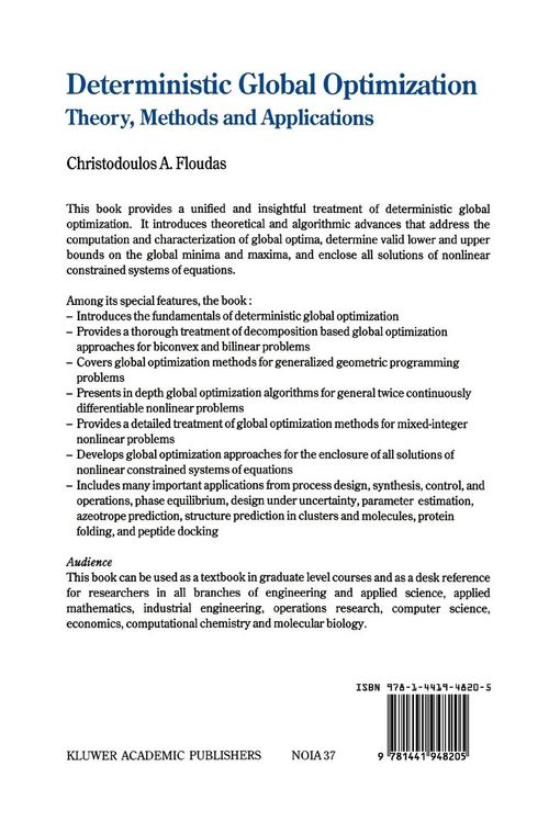 Produktbild: Deterministic Global Optimization