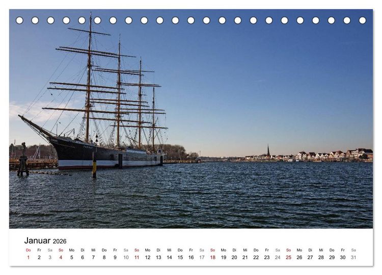 Produktbild: Ostseeheilbad Travem&uuml;nde - L&uuml;becks sch&ouml;nste Tochter (Tischkalender 2026 DIN A5 quer), CALVENDO Monatskalender