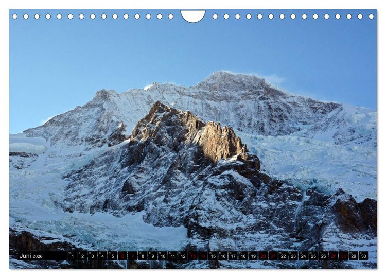 Produktbild: Eiger, M&ouml;nch und Jungfrau 2026 (Wandkalender 2026 DIN A4 quer), CALVENDO Monatskalender