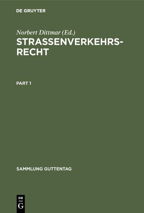 Produktbild: Stra&szlig;enverkehrsrecht