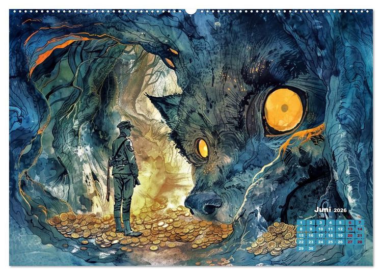 Produktbild: Zwischen Traum und Trag&ouml;die (Wandkalender 2026 DIN A2 quer), CALVENDO Monatskalender