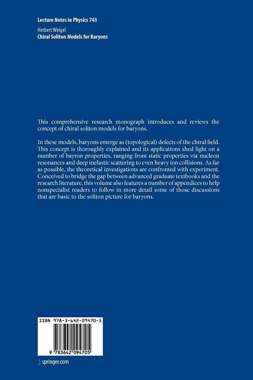 Produktbild: Chiral Soliton Models for Baryons