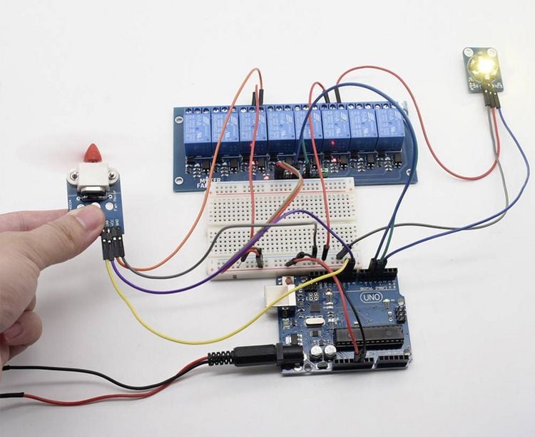 Produktbild: TRU COMPONENTS TC-9072496 Relais-Platine 1 St. Passend f&uuml;r (Entwicklungskits): Arduino