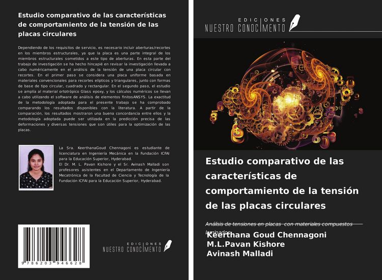 Produktbild: Estudio comparativo de las caracter&iacute;sticas de comportamiento de la tensi&oacute;n de las placas circulares