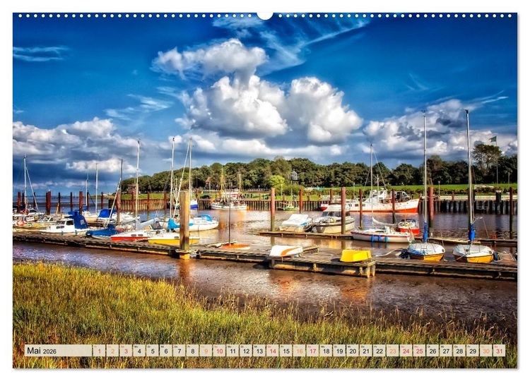 Produktbild: Friesland - Nordseebad Dangast (Wandkalender 2026 DIN A2 quer), CALVENDO Monatskalender