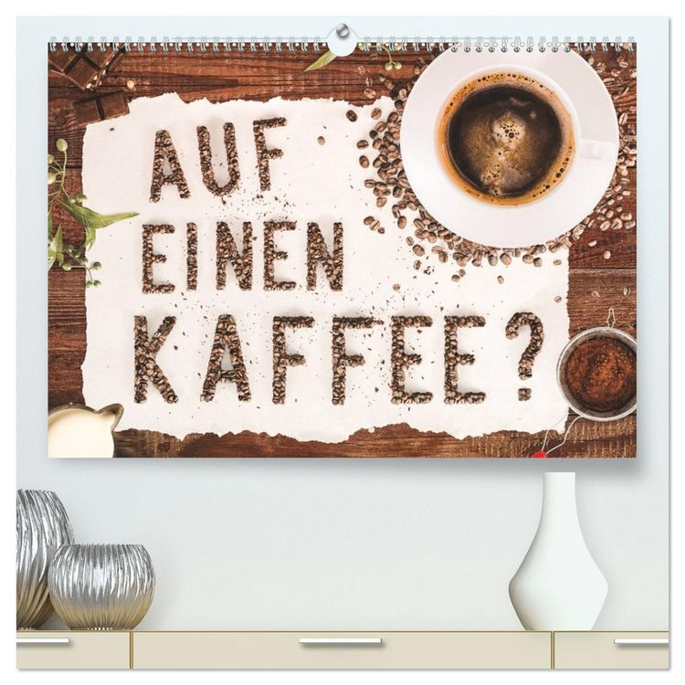 Produktbild: Auf einen Kaffee? (hochwertiger Premium Wandkalender 2026 DIN A2 quer), Kunstdruck in Hochglanz
