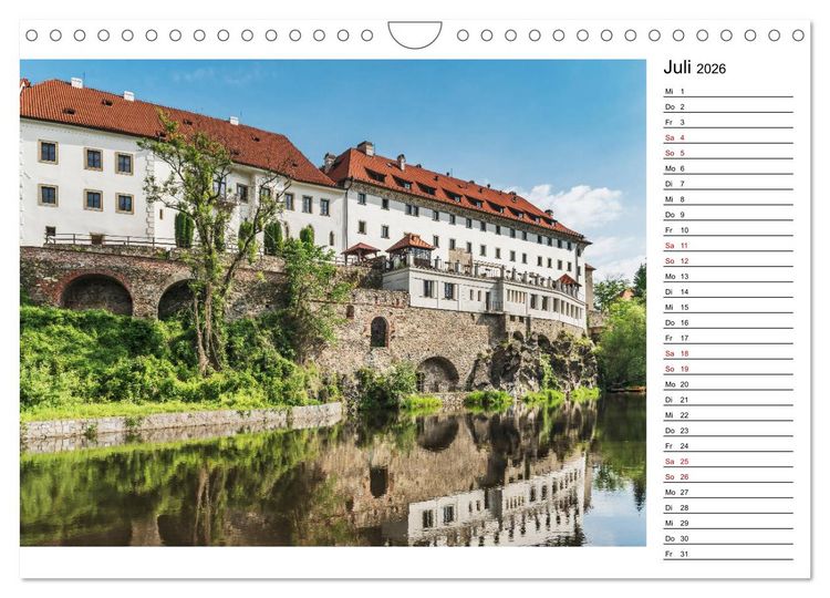 Produktbild: Ein Wochenende in Krumau (Wandkalender 2026 DIN A4 quer), CALVENDO Monatskalender