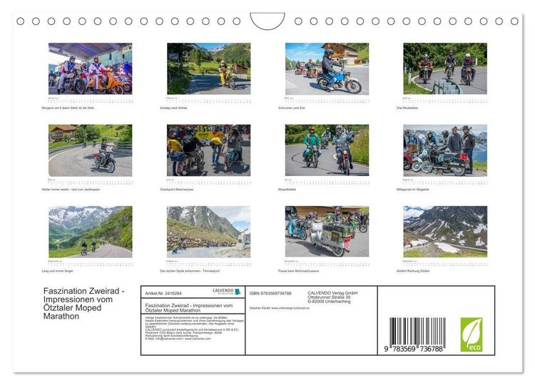 Produktbild: Faszination Zweirad - Impressionen vom &Ouml;tztaler Moped Marathon (Wandkalender 2027 DIN A4 quer), CALVENDO Monatskalender