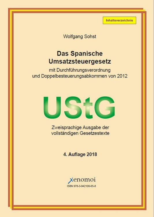 Produktbild: Das Spanische Umsatzsteuergesetz